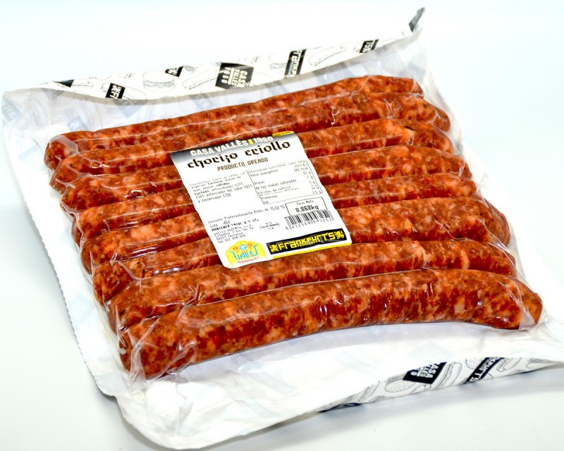  Chorizo Criollo (Pack de 8) al Vacio